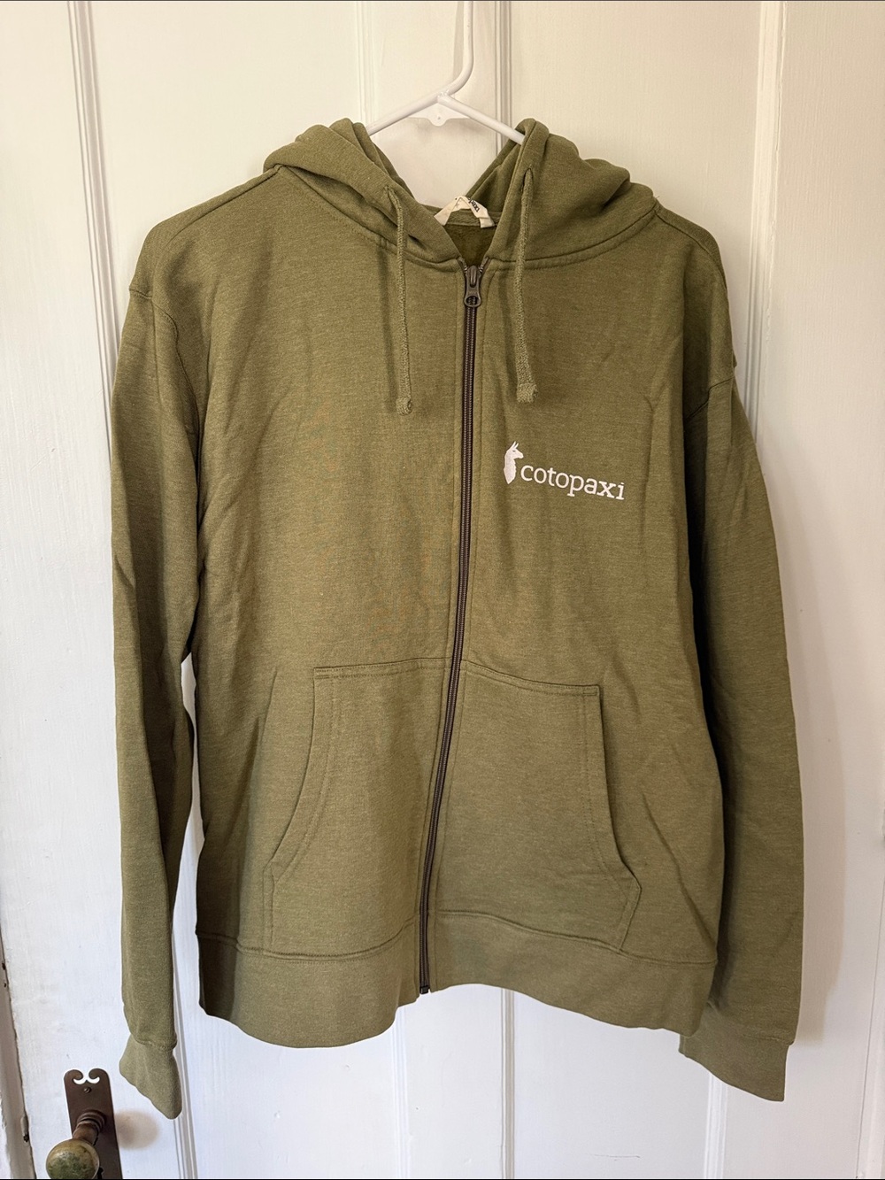 Cotopaxi Full Zip Hoodie, NWOT, XL, Olive Green